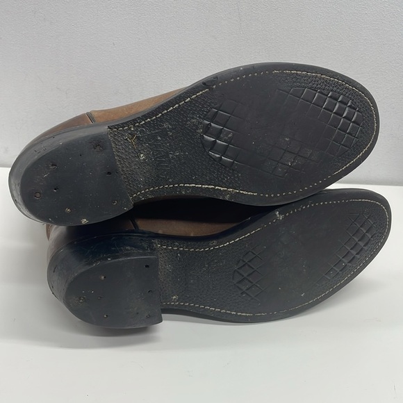 Justin Men’s Bay Apache Brown Leather Western Cowboy Boots 3405 Size 8.5D - Picture 9 of 10